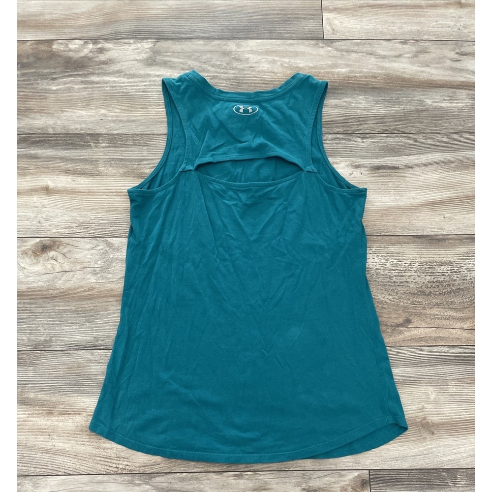 Under Armour Seattle Mariners HeatGear Tank Top Teal Womens Small Cutout Back - Picture 5 of 5